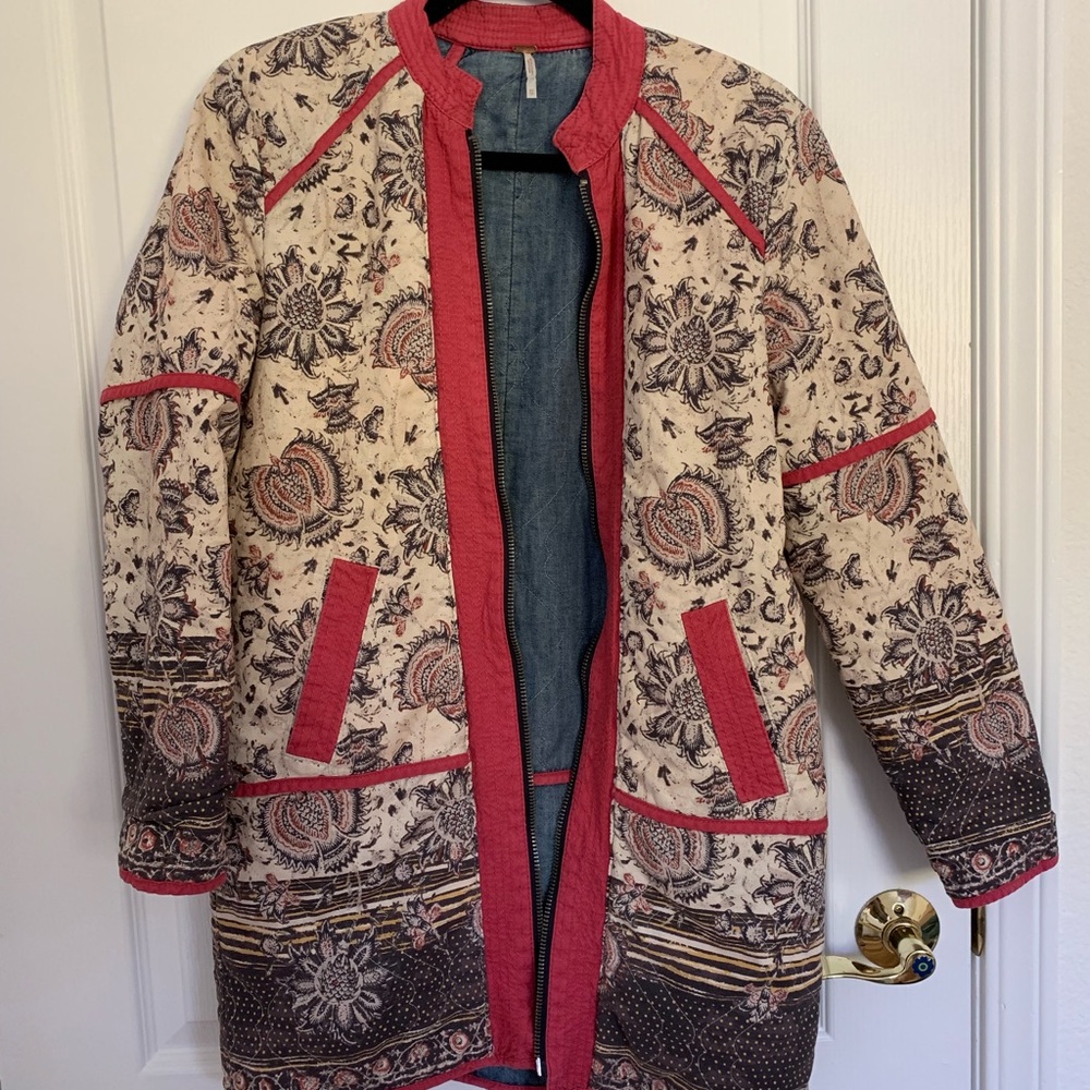 Free People reversible quilted coat